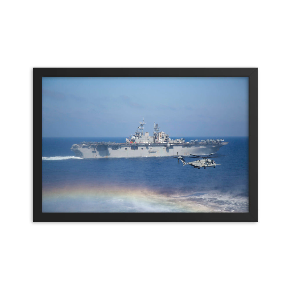 USS Bataan (LHD-5) Framed Ship Photo