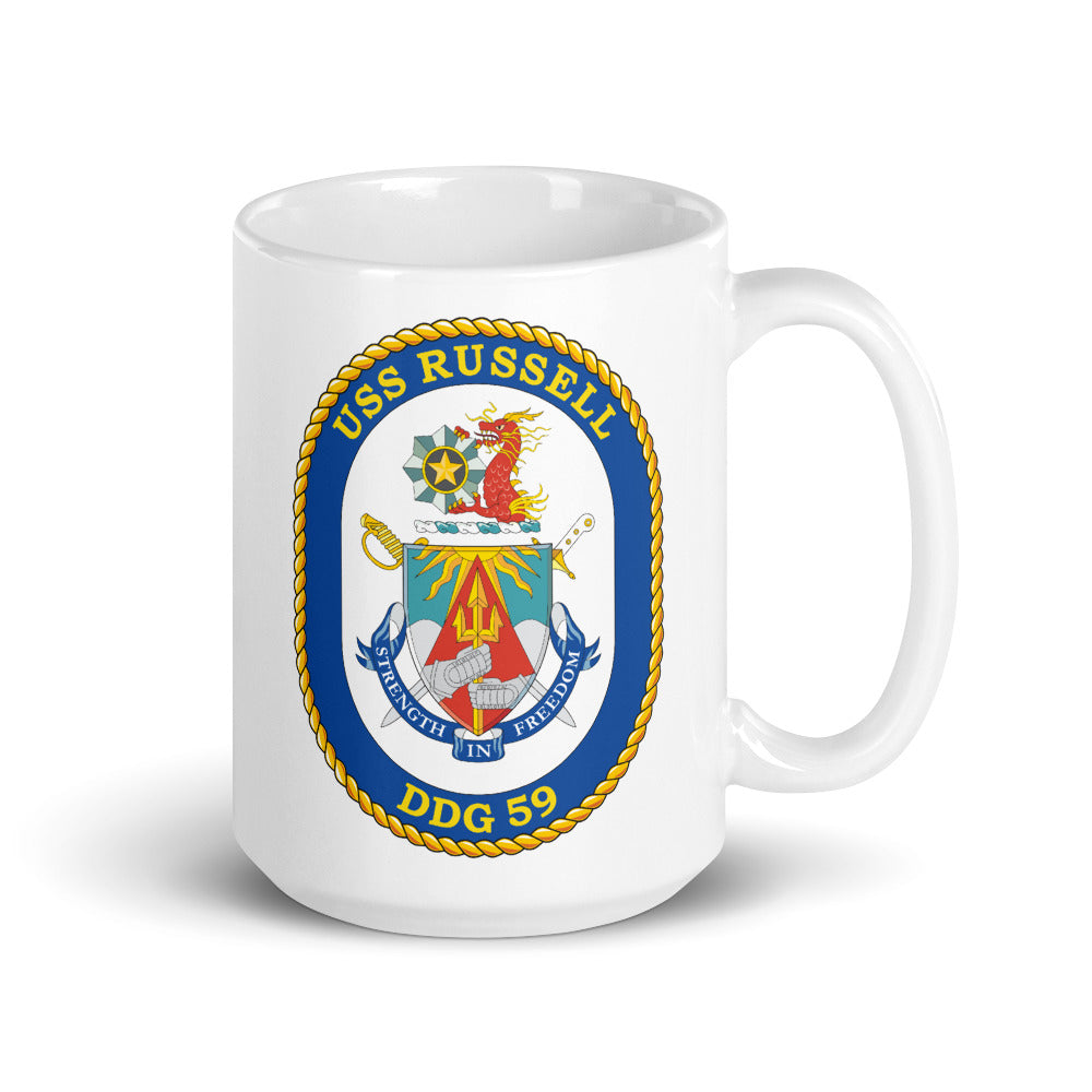 USS Russell (DDG-59) Ship's Crest Mug