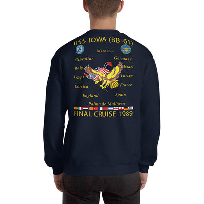 USS Iowa (BB-61) 1989 Cruise Sweatshirt