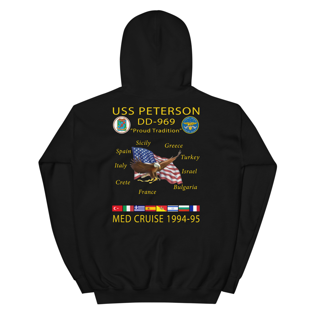 USS Peterson (DD-969) 1994-95 Cruise Hoodie
