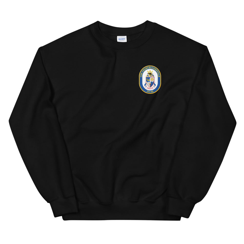 USS Chancellorsville (CG-62) Ship's Crest Sweatshirt