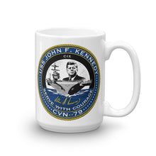 Load image into Gallery viewer, USS John F. Kennedy (CVN-79) Ship&#39;s Crest Mug
