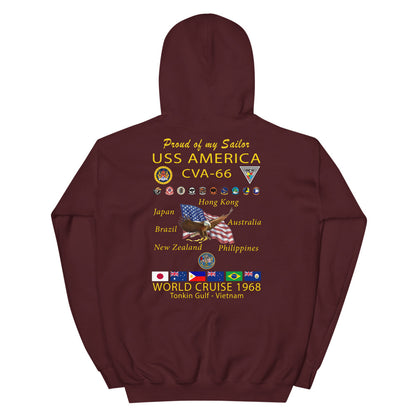 USS America (CVA-66) 1968 Cruise Hoodie - FAMILY