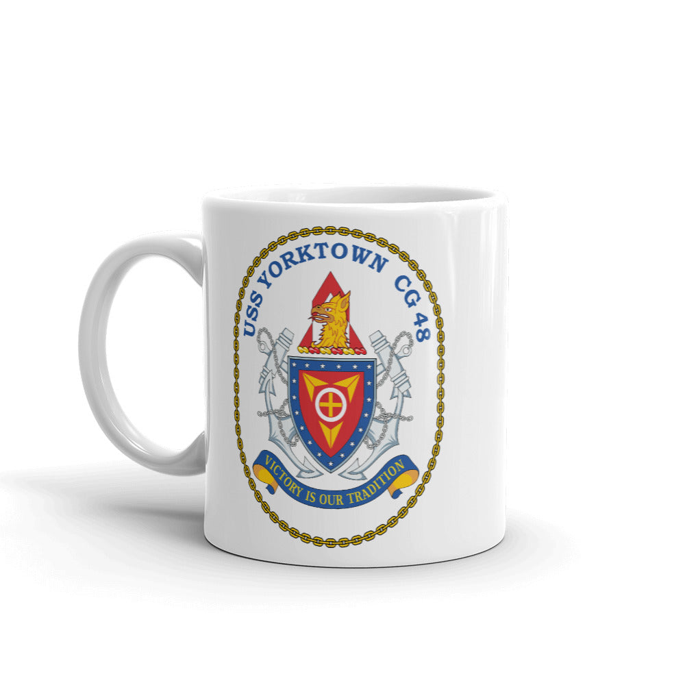 USS Yorktown (CG-48) Ship's Crest Mug