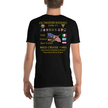 Load image into Gallery viewer, USS Theodore Roosevelt (CVN-71) 1993 Cruise Shirt