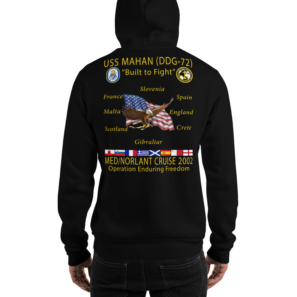 USS Mahan (DDG-72) 2002 Cruise Hoodie