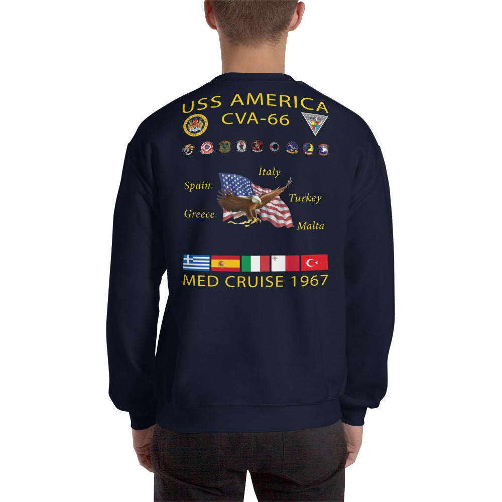 USS America (CVA-66) 1967 Cruise Sweatshirt