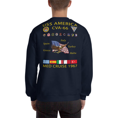 USS America (CVA-66) 1967 Cruise Sweatshirt