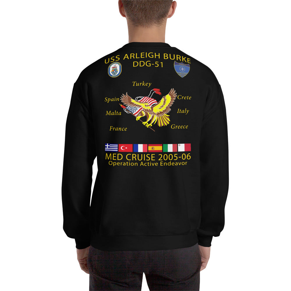 USS Arleigh Burke (DDG-51) 2005-06 Cruise Sweatshirt