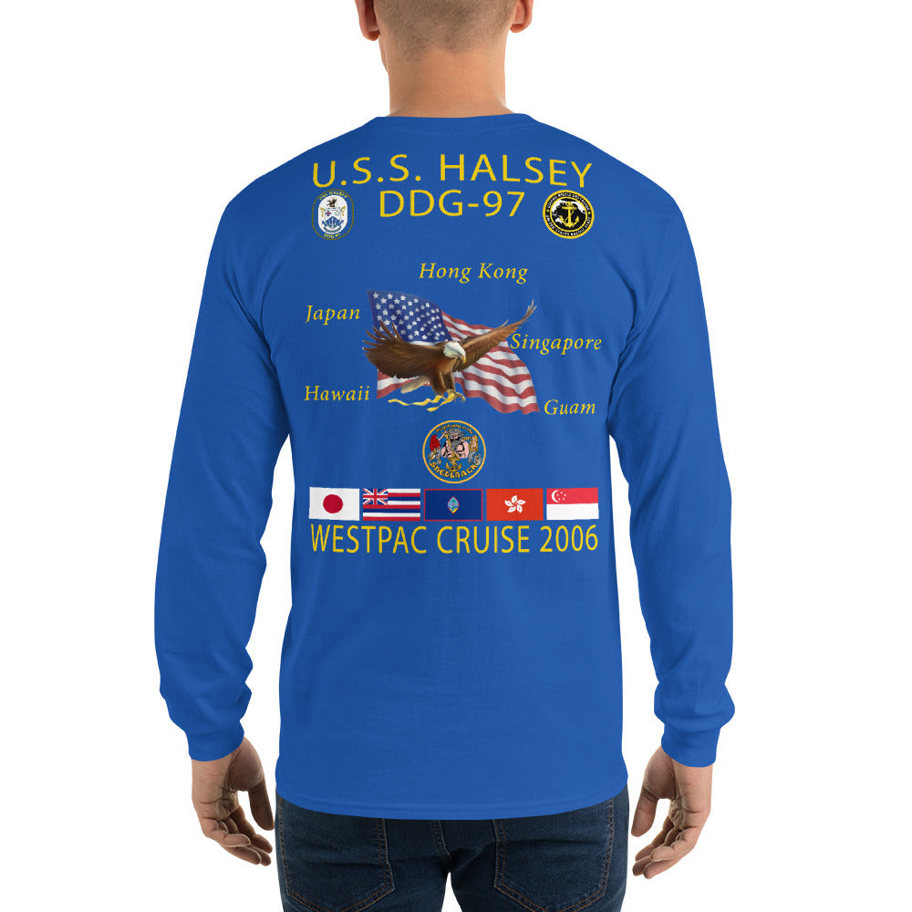 USS Halsey (DDG-97) 2006 Long Sleeve Cruise Shirt