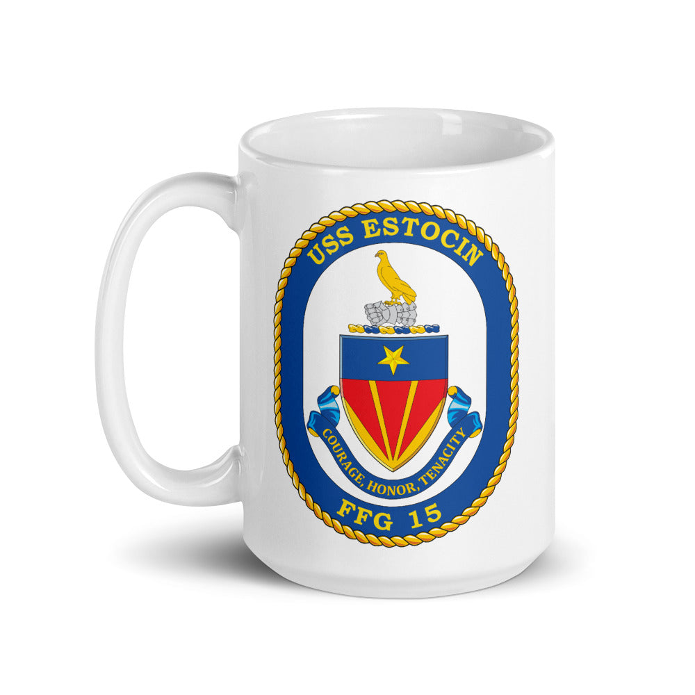 USS Estocin (FFG-15) Ship's Crest Mug