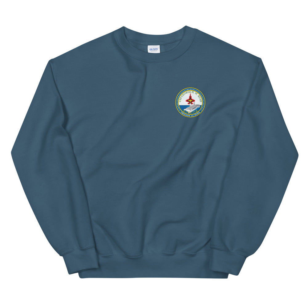 USS George H.W. Bush (CVN-77) Ship's Crest Sweatshirt
