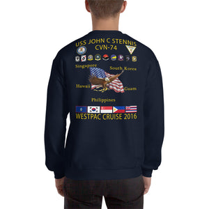 USS John C. Stennis (CVN-74) 2016 Cruise Sweatshirt