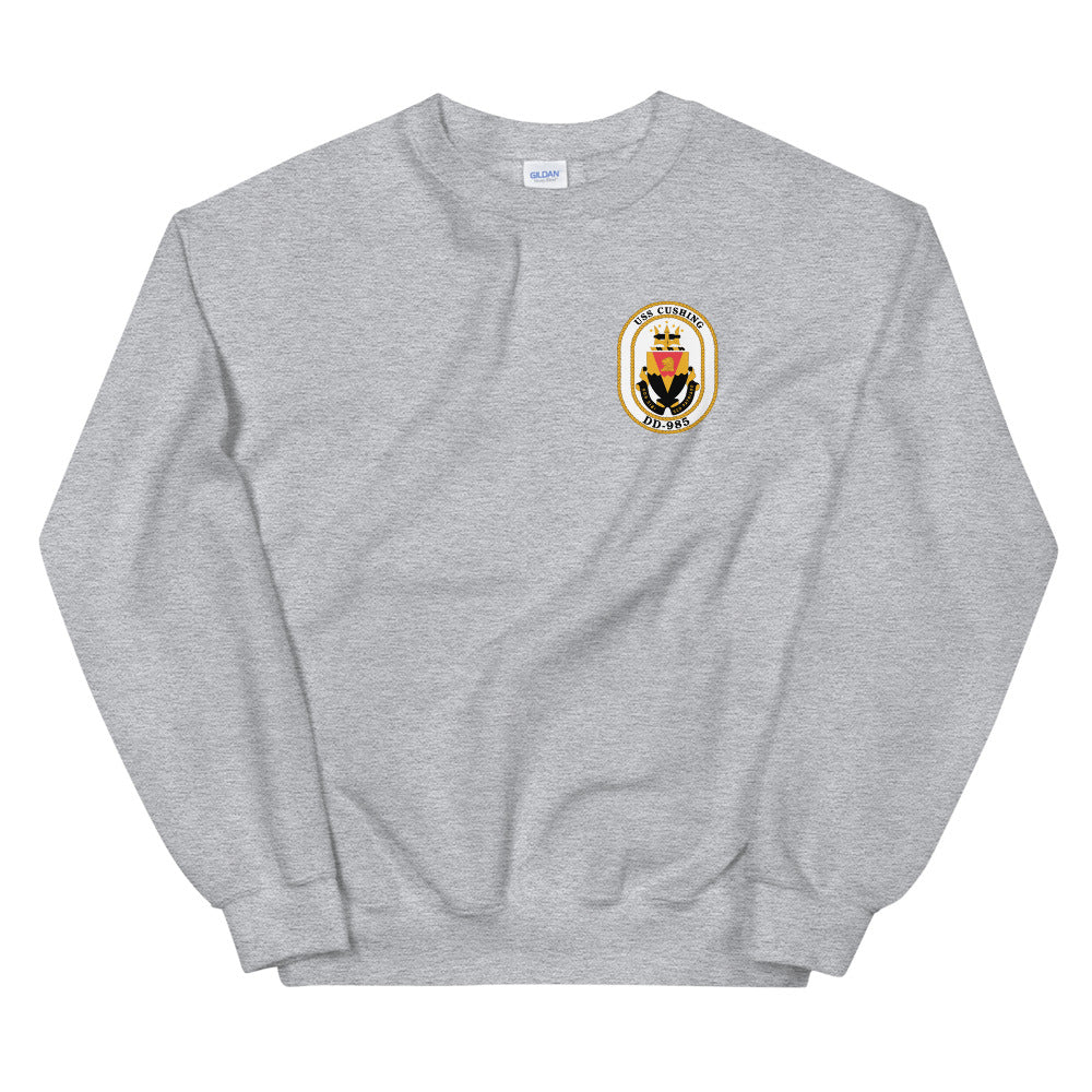 USS Cushing (DD-985) Ship's Crest Sweatshirt