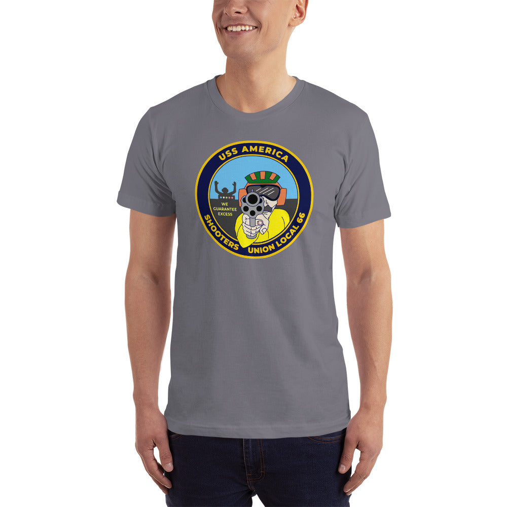 USS America (CV-66) Shooters Union Local 66 T-Shirt