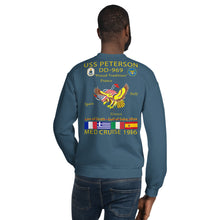 Load image into Gallery viewer, USS Peterson (DD-969) 1986 Cruise Sweatshirt