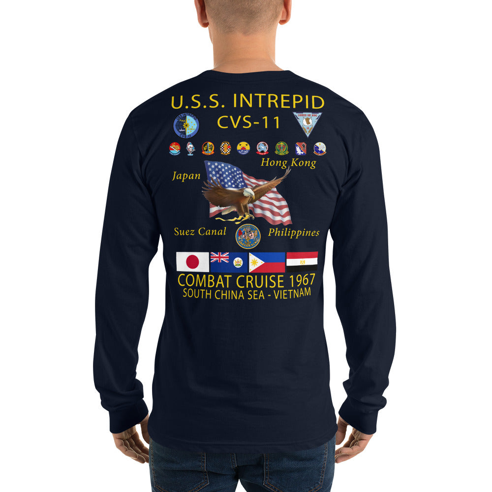 USS Intrepid (CVS-11) 1967 Long Sleeve Cruise Shirt