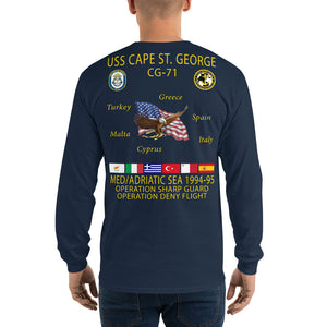 USS Cape St George (CG-71) 1994-95 Long Sleeve Cruise Shirt