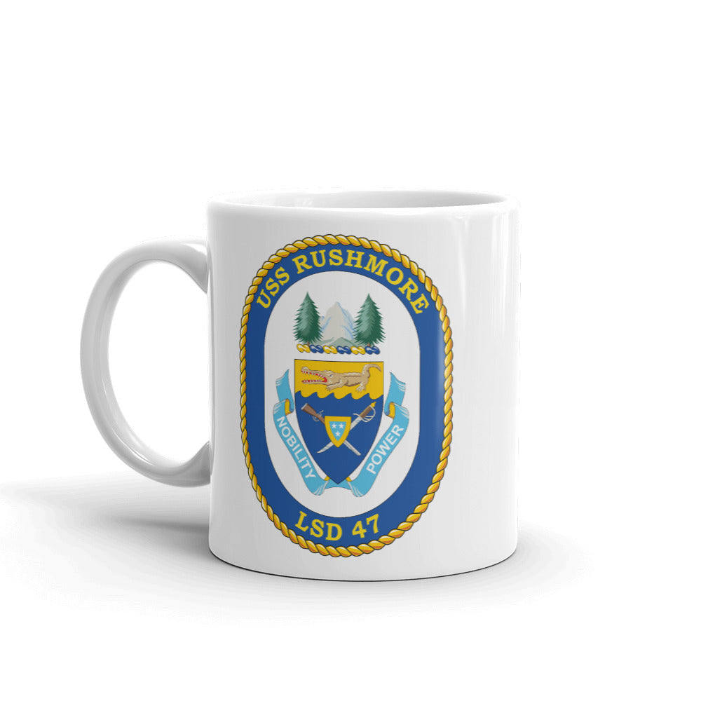 USS Rushmore (LSD-47) Ship's Crest Mug
