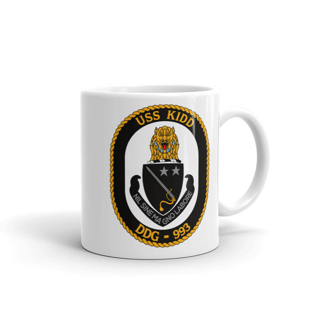 USS Kidd (DDG-993) Ship's Crest Mug
