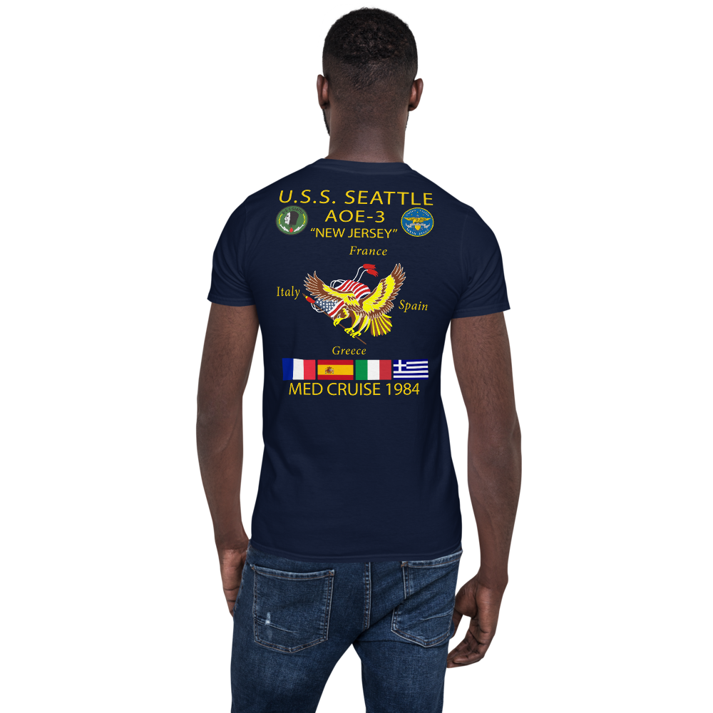 USS Seattle (AOE-3) 1984 Cruise Shirt - CUSTOM