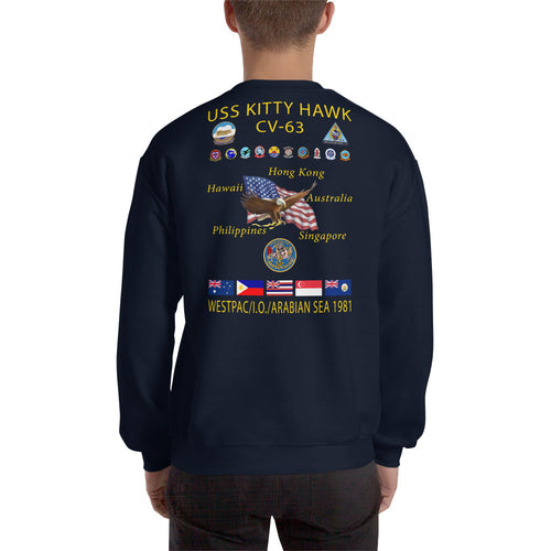 USS Kitty Hawk (CV-63) 1981 Cruise Sweatshirt