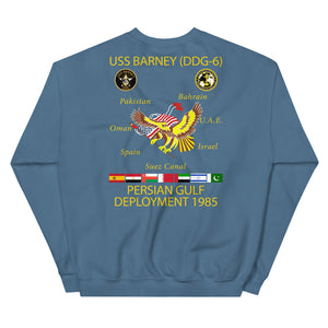 USS Barney (DDG-6) 1985 Cruise Sweatshirt