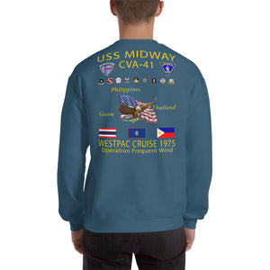 USS Midway (CVA-41) 1975 Cruise Sweatshirt