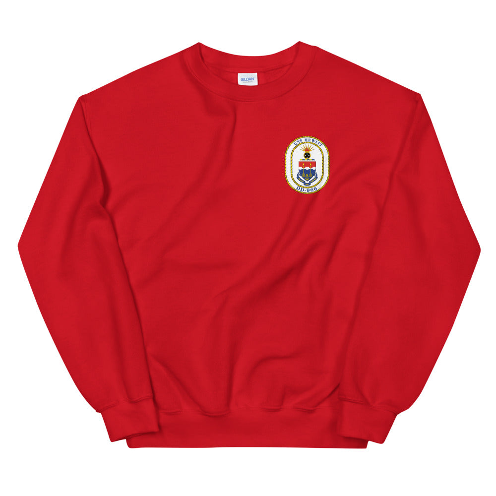 USS Hewitt (DD-966) Ship's Crest Sweatshirt