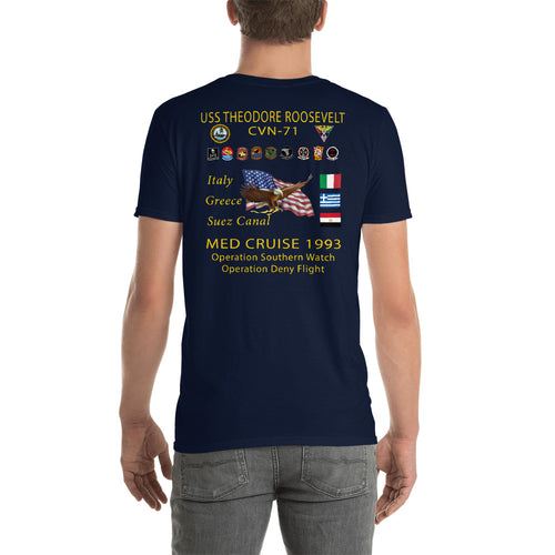 USS Theodore Roosevelt (CVN-71) 1993 Cruise Shirt