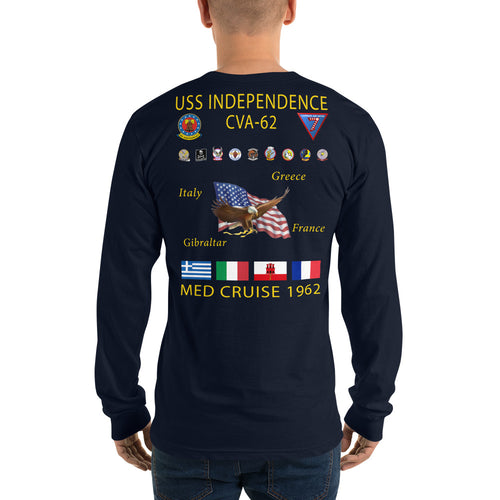 USS Independence (CVA-62) 1962 Long Sleeve Cruise Shirt