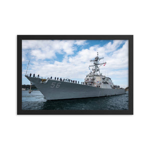 USS John S. McCain (DDG-56) Framed Ship Photo
