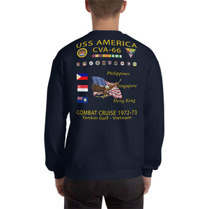 USS America (CVA-66) 1972-73 Cruise Sweatshirt