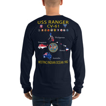 Load image into Gallery viewer, USS Ranger (CV-61) 1982 Long Sleeve Cruise Shirt - Map