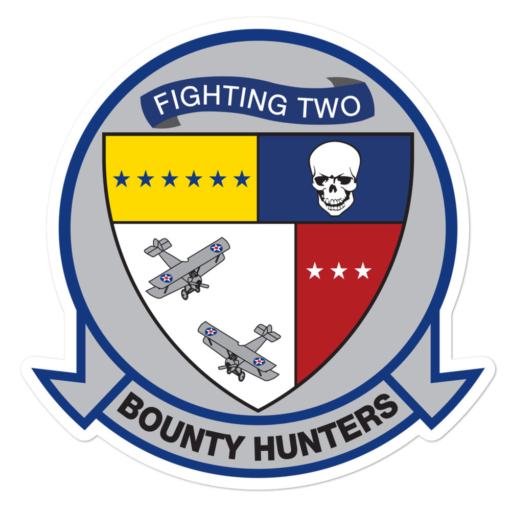 VF/VFA-2 Bounty Hunters Squadron Crest Vinyl Sticker