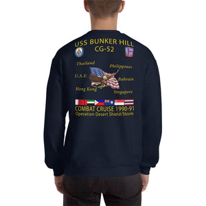 USS Bunker Hill (CG-52) 1990-91 Cruise Sweatshirt