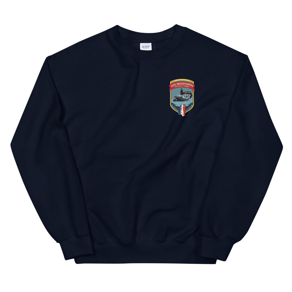 USS Mississippi (SSN-782) Ship's Crest Sweatshirt