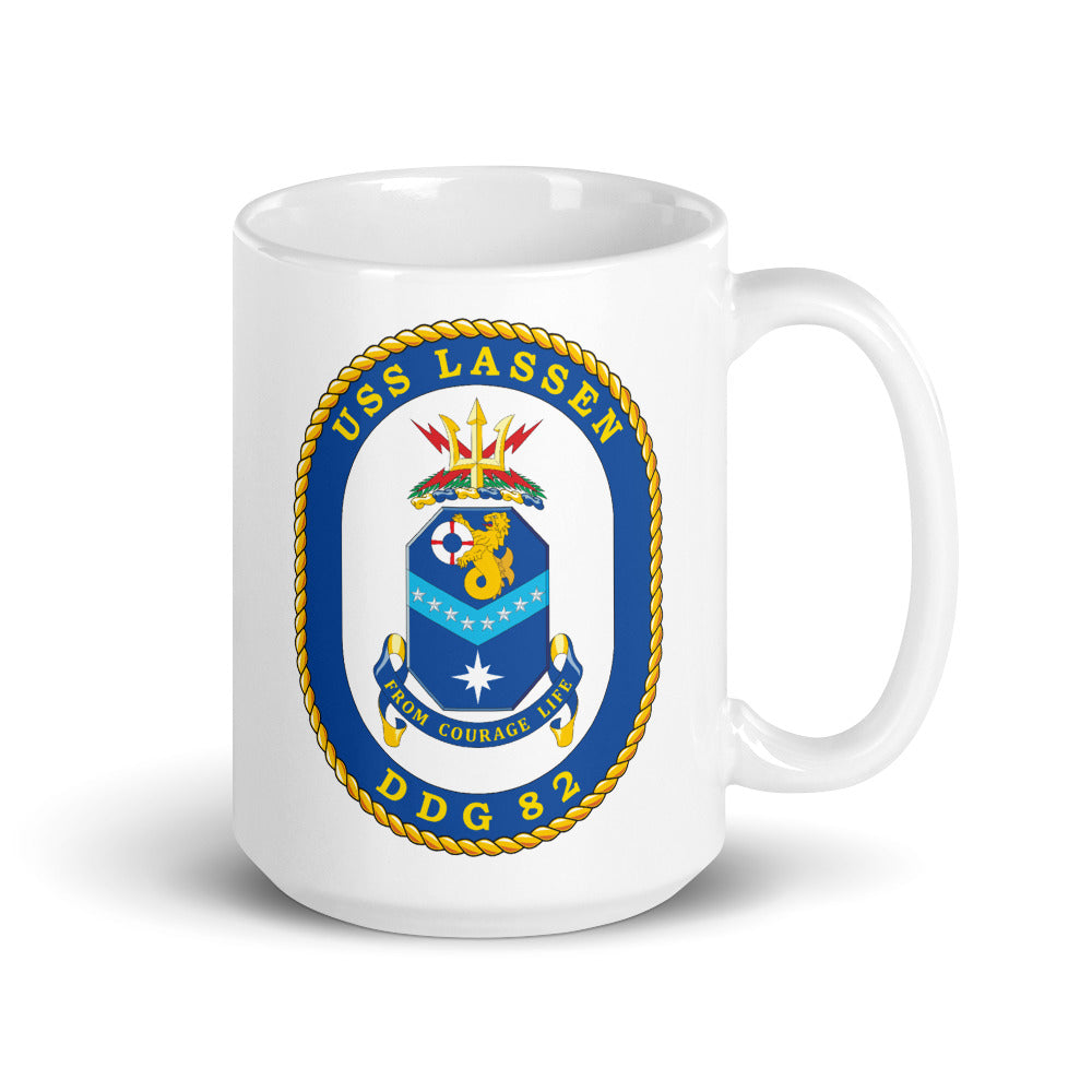 USS Lassen (DDG-82) Ship's Crest Mug