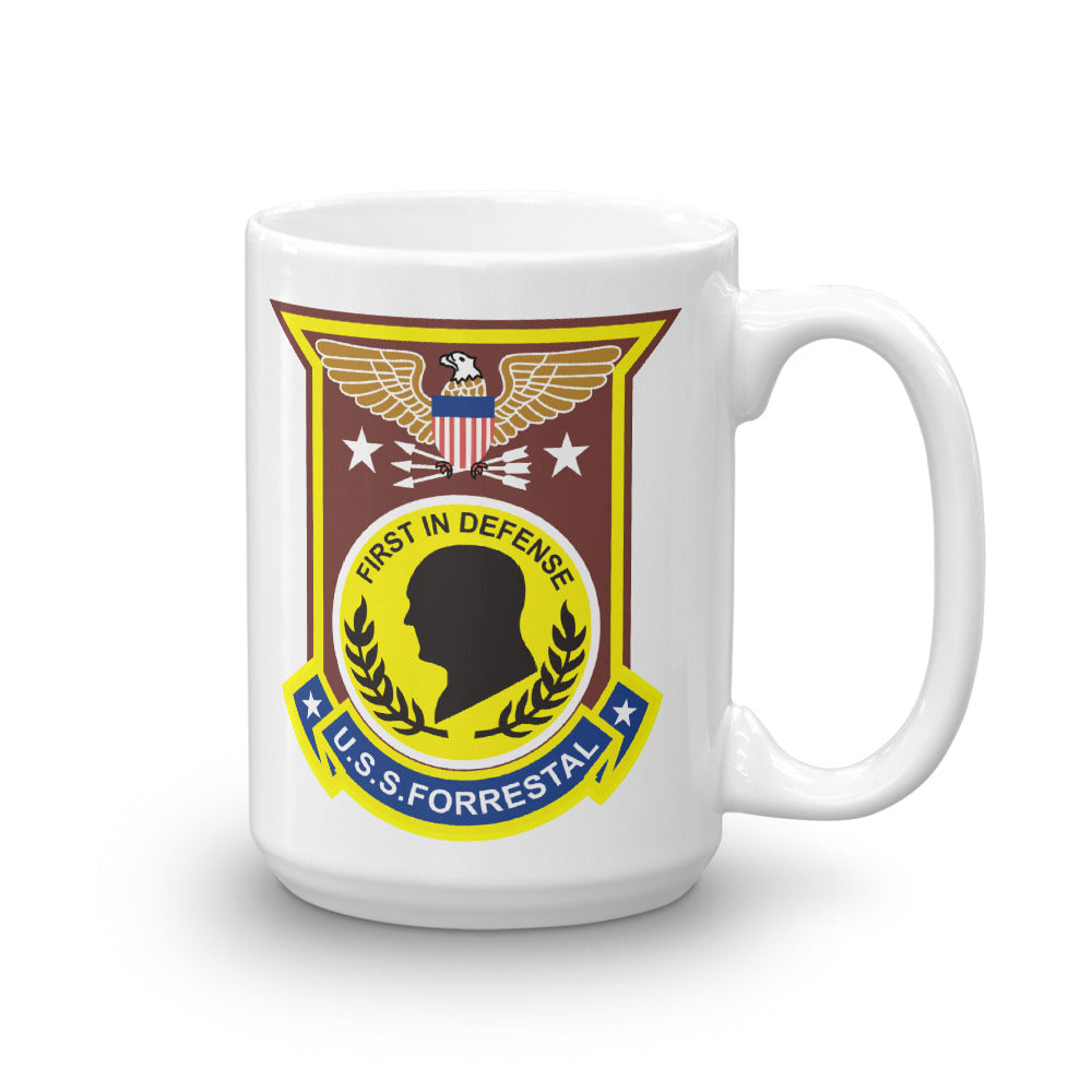 USS Forrestal (CVA/CV-59) Ship's Crest Mug
