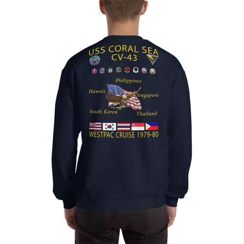 USS Coral Sea (CV-43) 1979-80 Cruise Sweatshirt