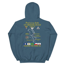 Load image into Gallery viewer, USS Abraham Lincoln (CVN-72) 1990 Cruise Hoodie - FAMILY