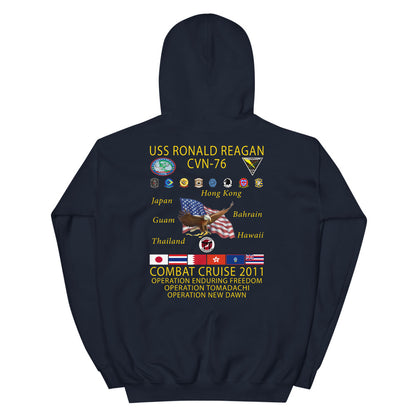 USS Ronald Reagan (CVN-76) 2011 Cruise Hoodie