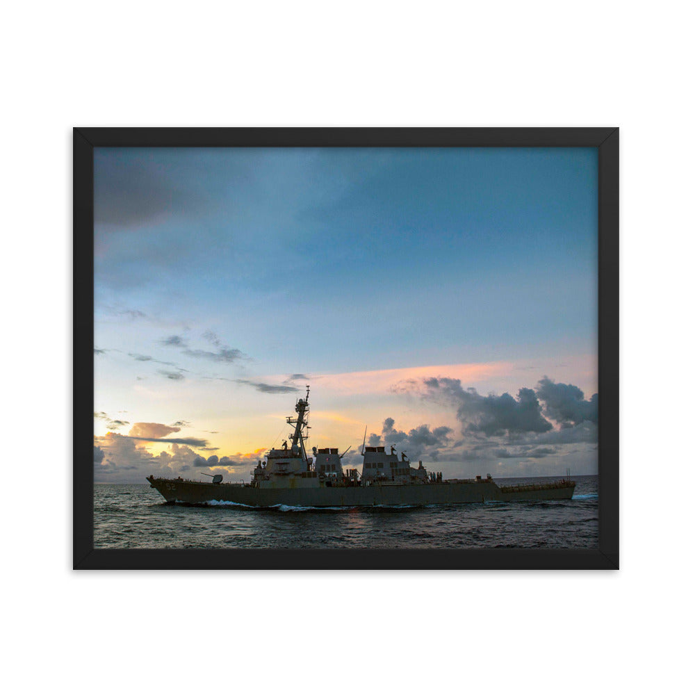 USS Barry (DDG-52) Framed Ship Photo