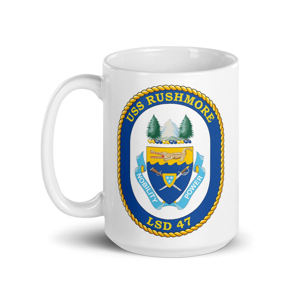 USS Rushmore (LSD-47) Ship's Crest Mug