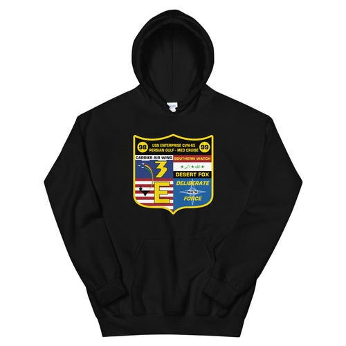 USS Enterprise (CVN-65) '98-'99 Persian Gulf - Med Cruise Hoodie