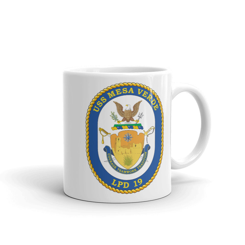 USS Mesa Verde (LPD-19) Ship's Crest Mug