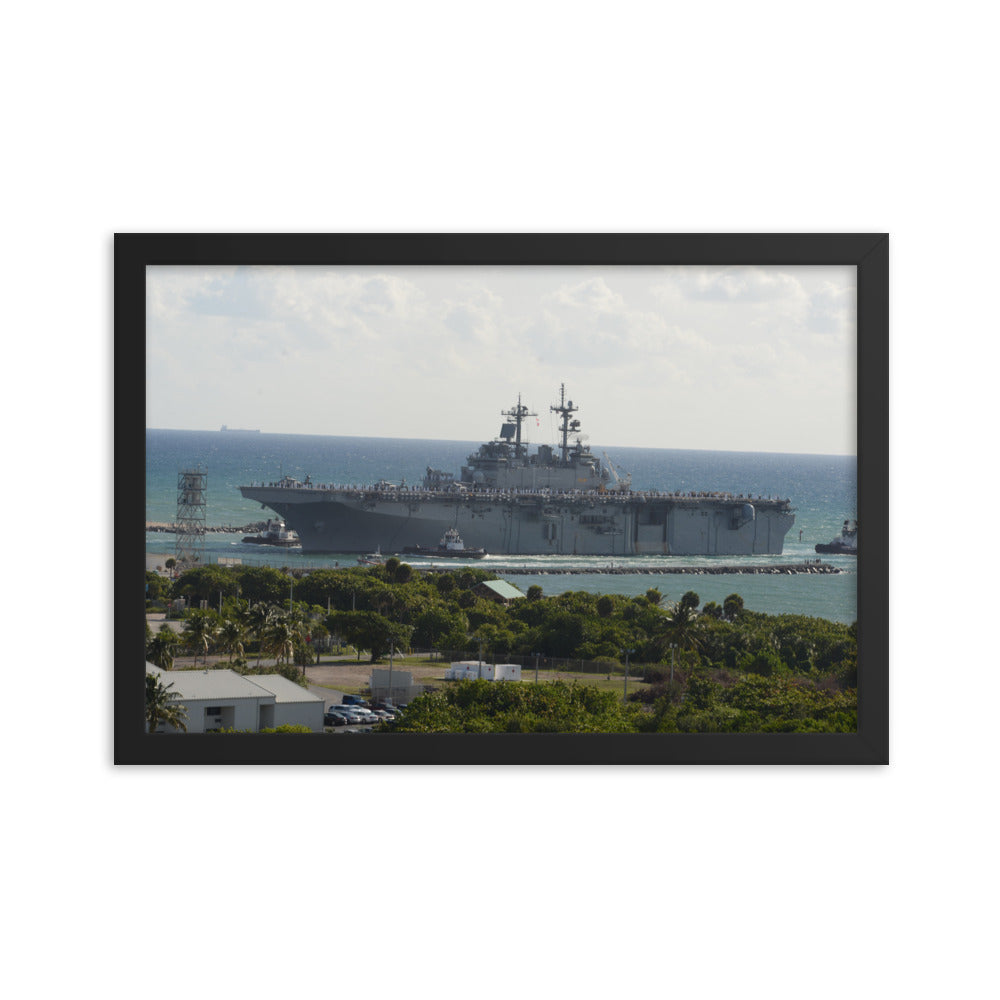 USS Wasp (LHD-1) Framed Ship Photo