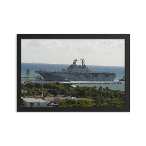 USS Wasp (LHD-1) Framed Ship Photo