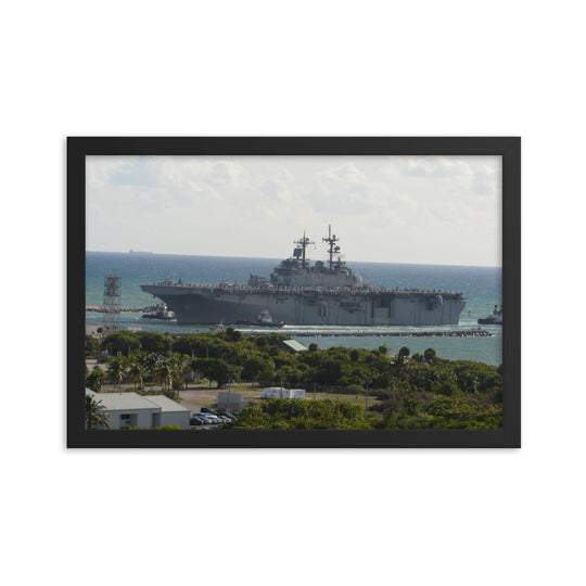 USS Wasp (LHD-1) Framed Ship Photo