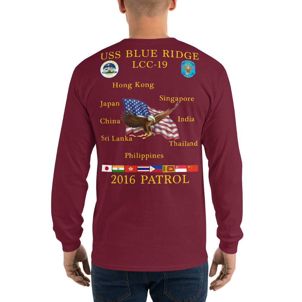 USS Blue Ridge (LCC-19) 2016 Long Sleeve Patrol Shirt